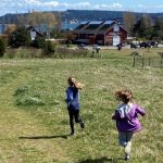 Day Trip to Whidbey Island Greenbank Farm Girls Running