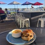 Dining Alfresco Jetty Bar and Grille Burger