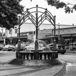 Edmonds fountain sculpture in downtown
